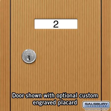 Brass Vertical Mailbox, 6 Doors L435352