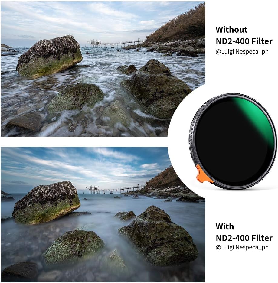 52mm Variable ND Filter ND2-ND400 with Multi-Layer Coatings AGC Glass P23776