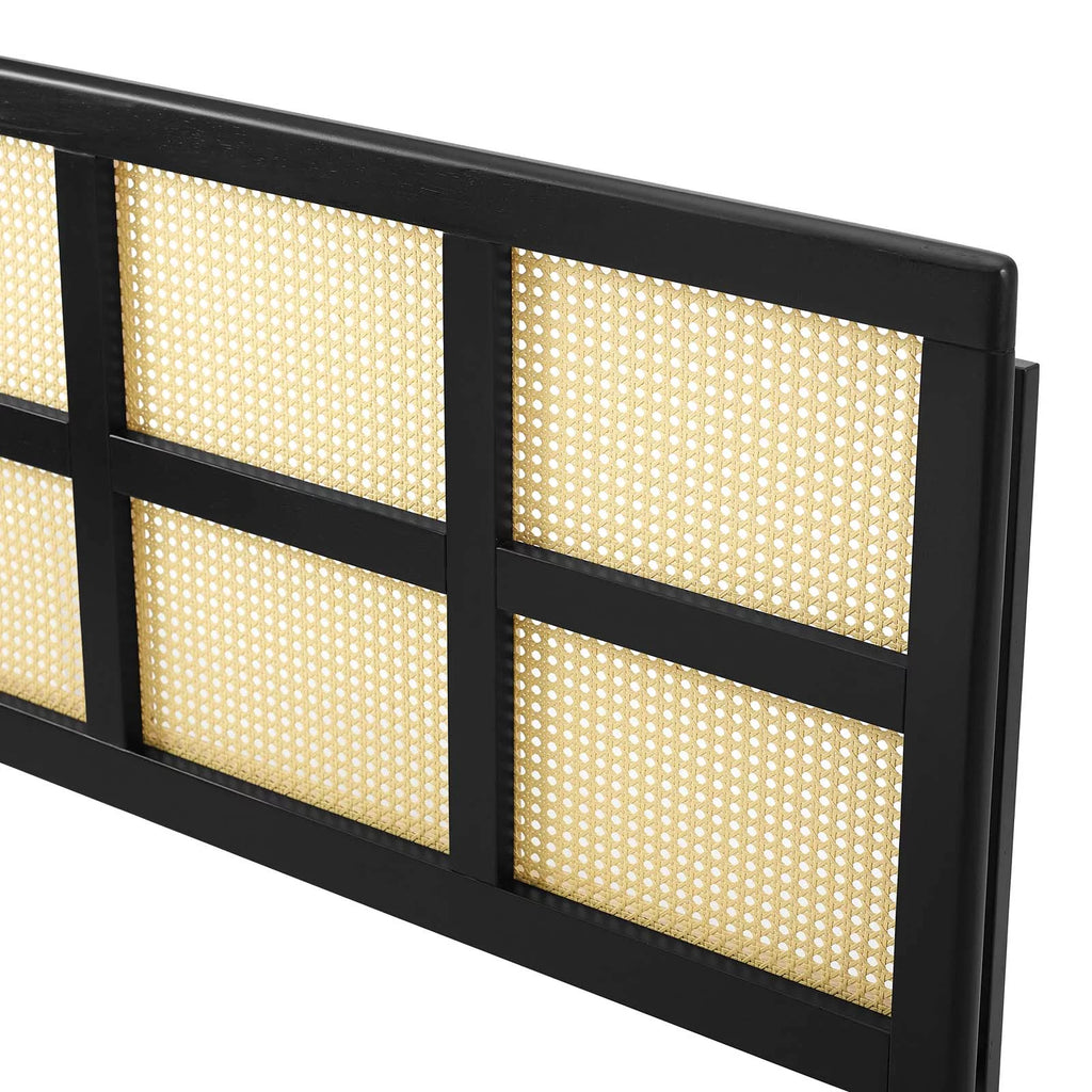 Black Wood Queen Size Headboard S947