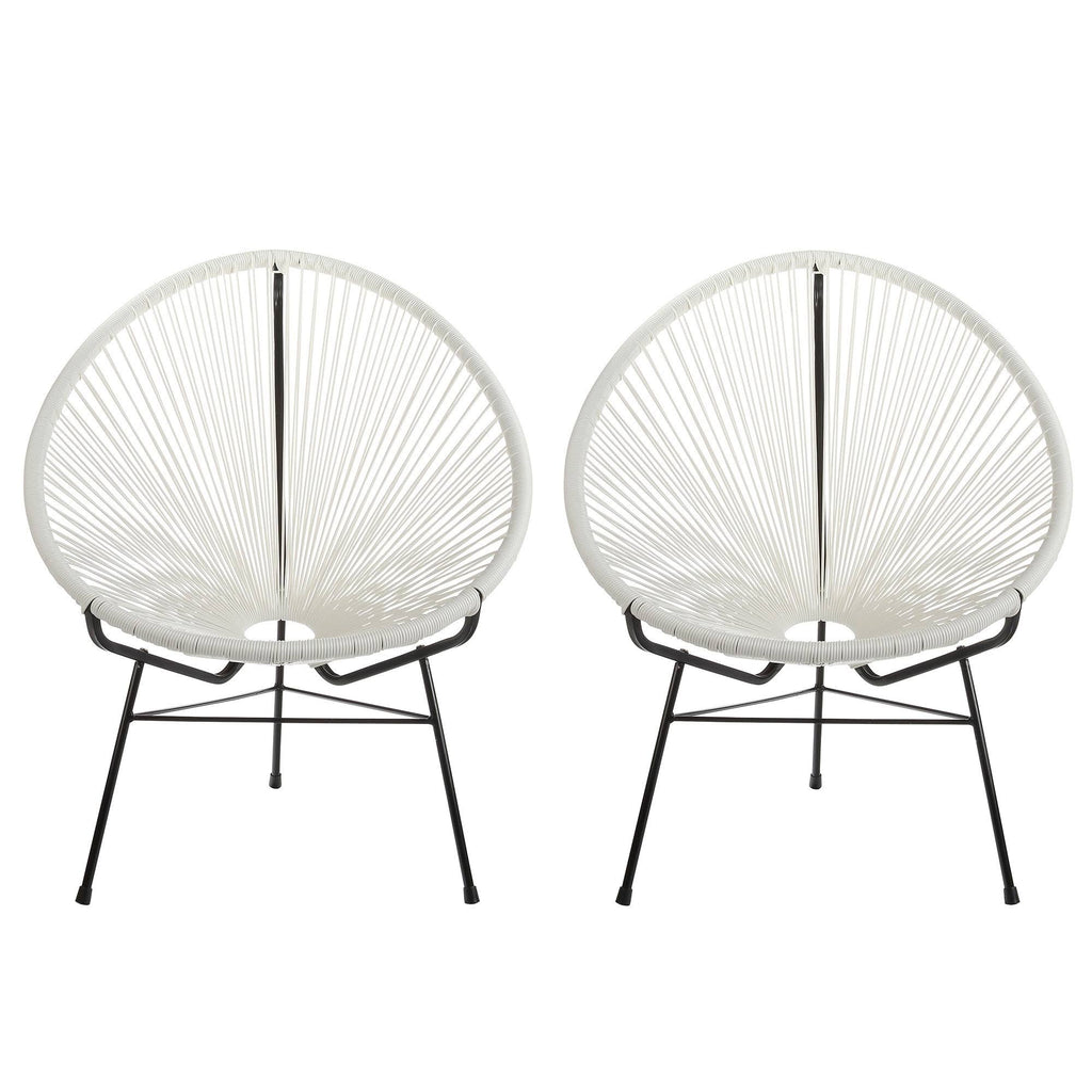Black Acapulco Lounge Chair Set of 2 H8658