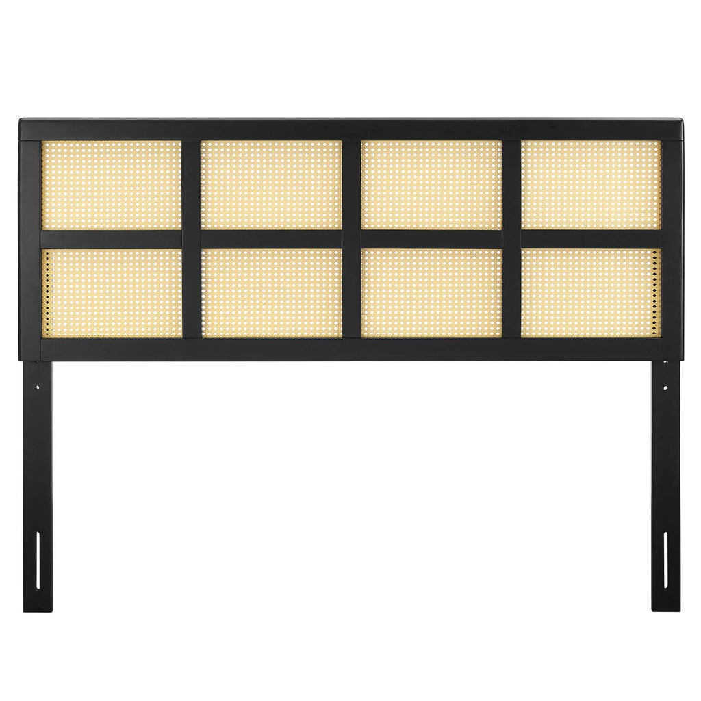Black Wood Queen Size Headboard S947