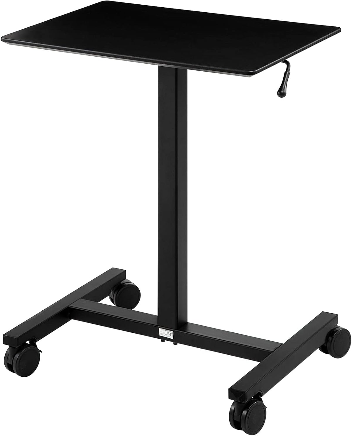 Black Mobile Rolling Height Adjustable Laptop Workstation Desk G264