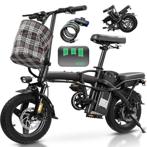 14" Foldable Electric Bike with 560W Motor and 48V Battery H408