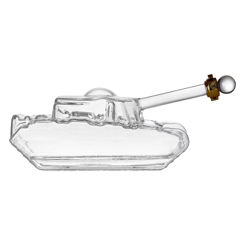 Tank Shaped Clear Decanter V982