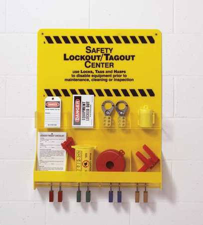 Large Yellow Lockout Board M887758
