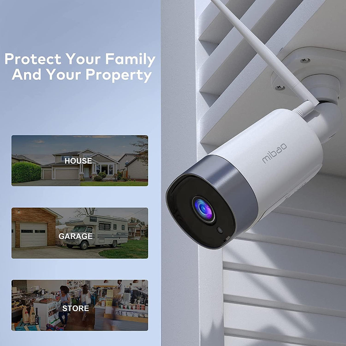 1080P WiFi Outdoor Security Cameras with Night Vision H590