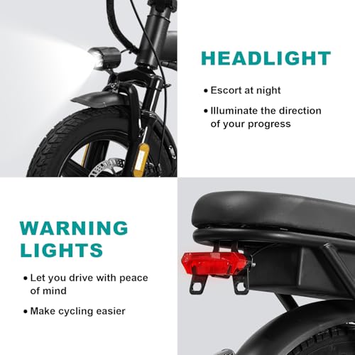 14" Foldable Electric Bike with 560W Motor and 48V Battery H408