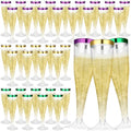 36 Pcs Clear Plastic Champagne Flutes 4.5 oz Disposable D690082