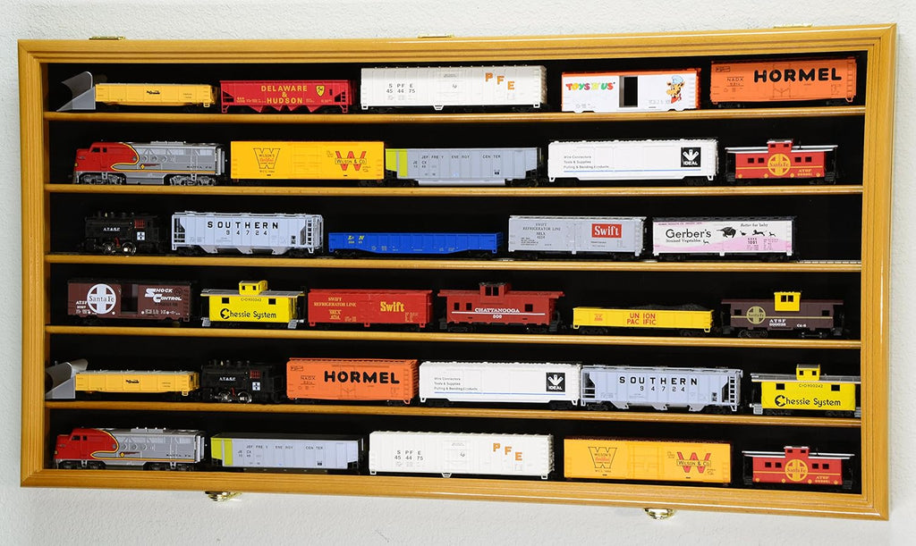 HO Scale Model Train Display Case Cabinet Wall Rack with Lockable W282336