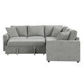 Corduroy U Shaped Convertible Sectional Sofa with Storage B9725