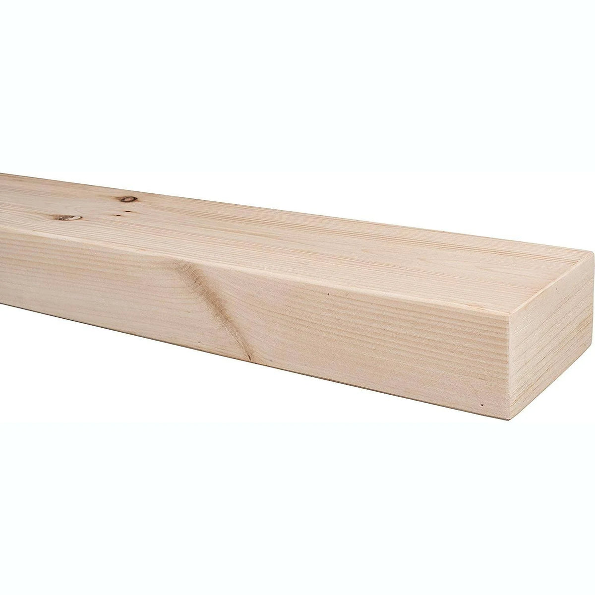 Unfinished Farmhouse Wood Fireplace Mantel Shelf J9319
