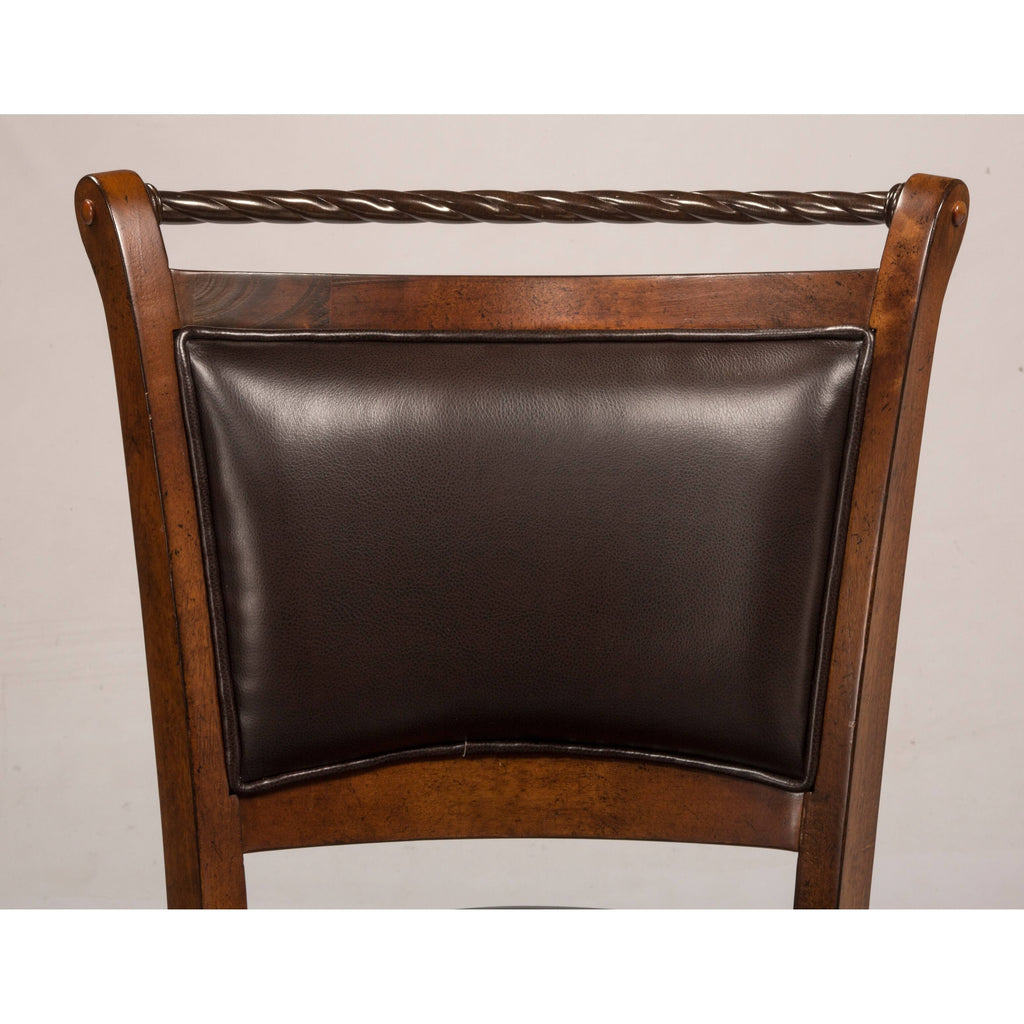 Swivel Counter Stool, Medium Brown Cherry K316281