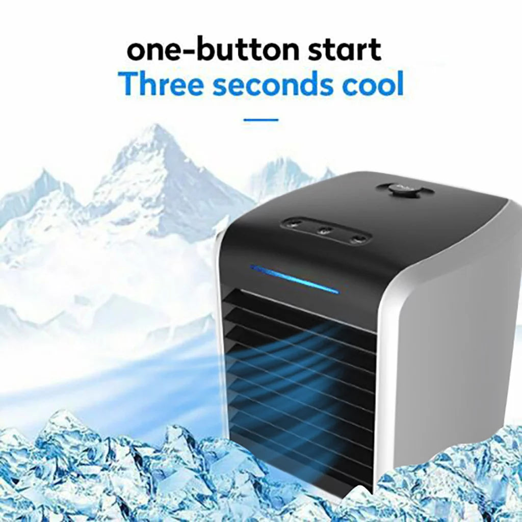 Portable Air Conditioner Cooler Fan with 7 Colors Light S2169