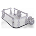 Polished Chrome Wall Mounted Glass Guest Towel Tray A86353
