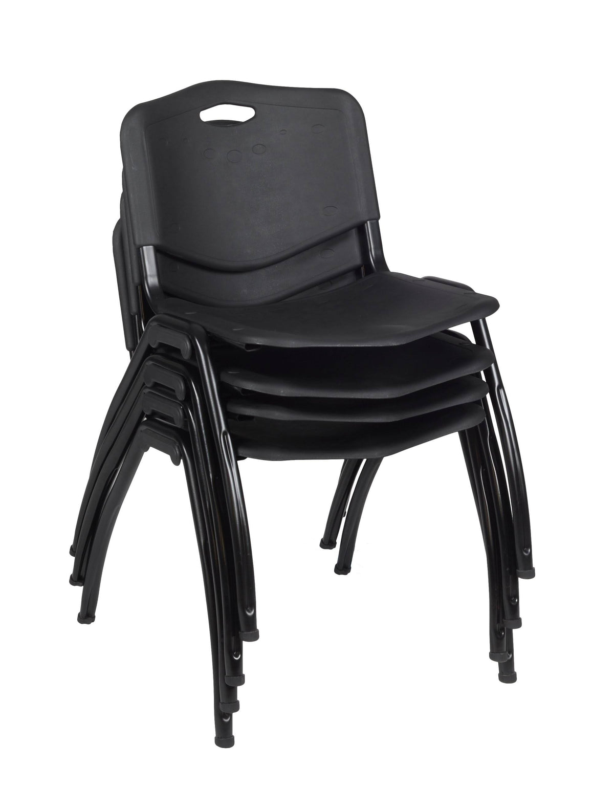 Mahogany Training Table and 2 Stack Chairs E96729