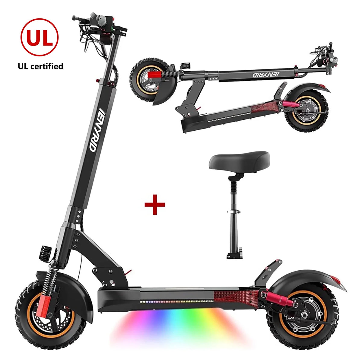 Foldable Electric Scooter with Seat G660356