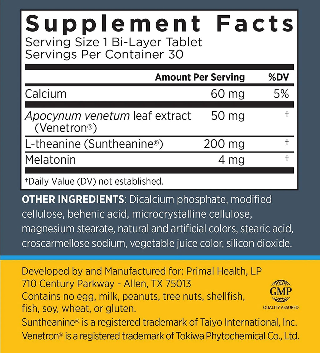 Time Release Melatonin With L-Theanine & Venetron Z724