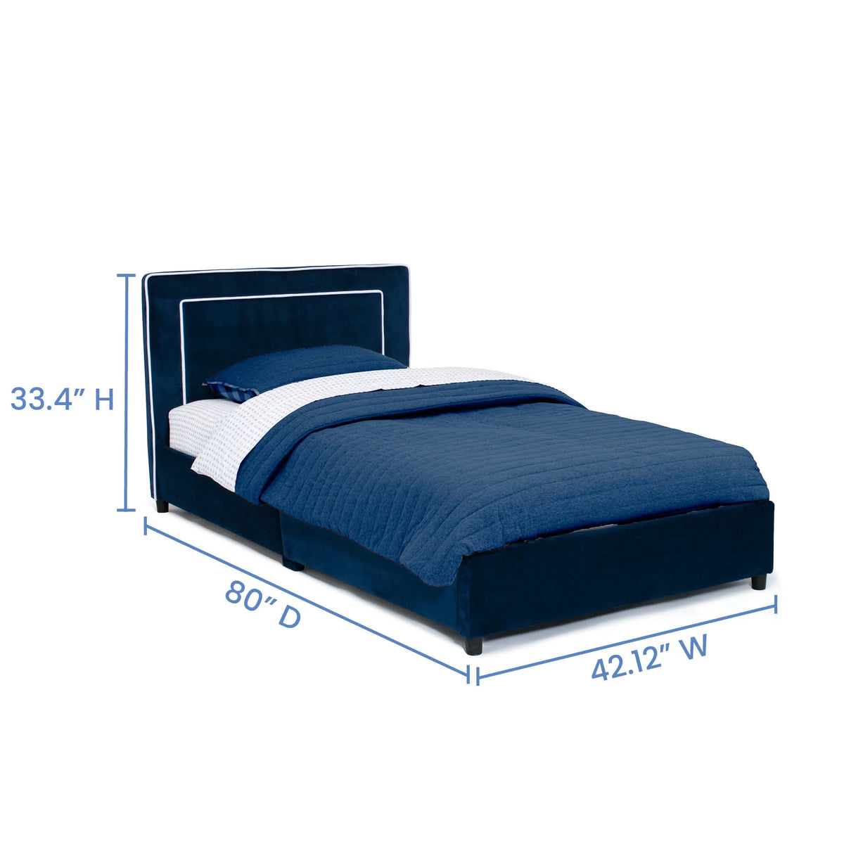 Upholstered Twin Bed B145