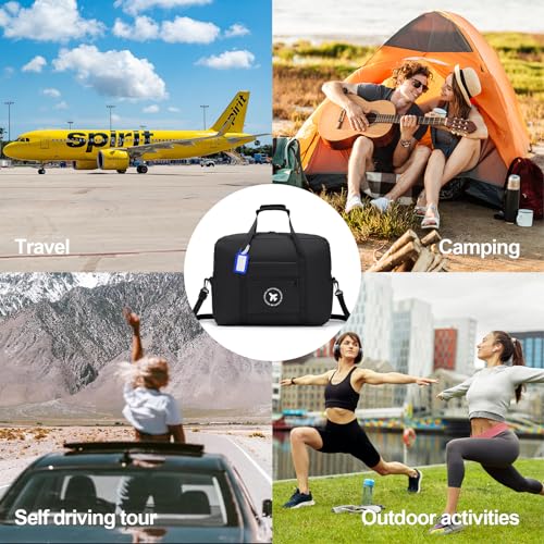 Black 18x14x8 Inch Travel Duffel Bag N380