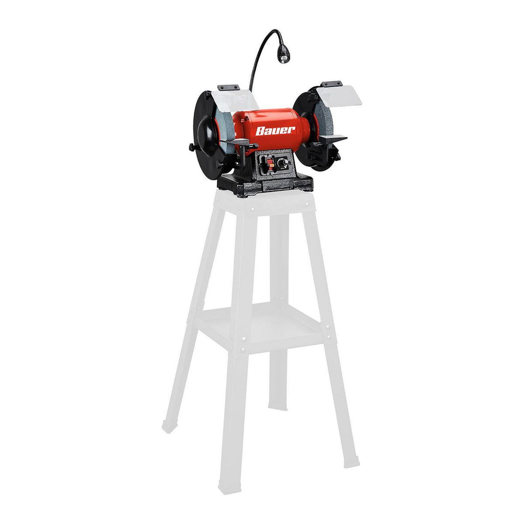8 in. Variable-Speed Bench Grinder with LED Work Light H78900
