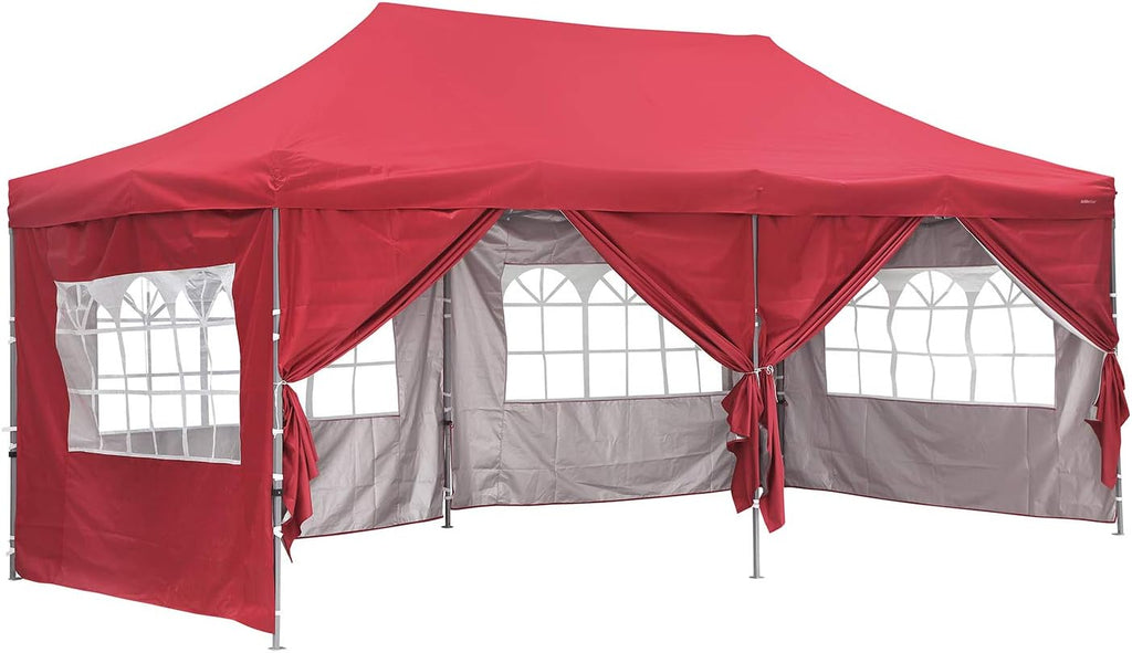 Blue 10x20 Ft Pop up Canopy Tent with Removable Sidewalls G370