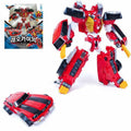 Red Sports Car Transformer King Robot O138001