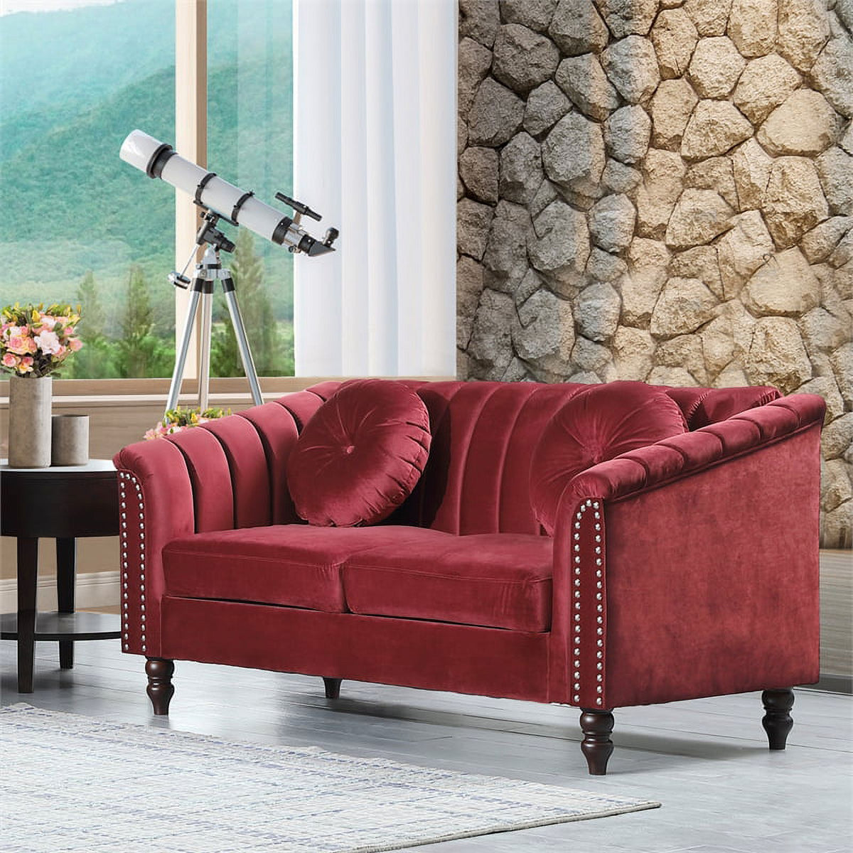 Red 2 Piece Living Room Set B60488
