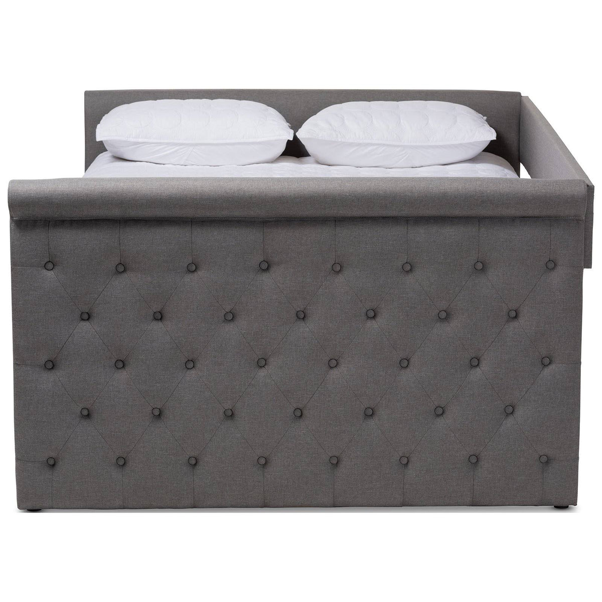 Queen Dark Grey Daybed with Trundle F10760