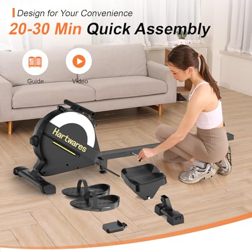 Magnetic Rowing Machine with 16 Levels Quiet Resistance X599757