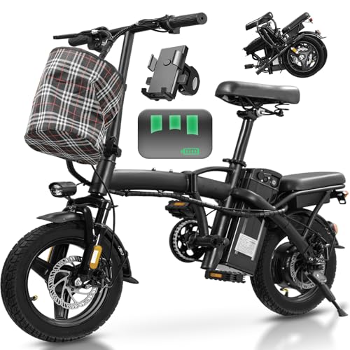 14" Foldable Electric Bike with 560W Motor and 48V Battery H408