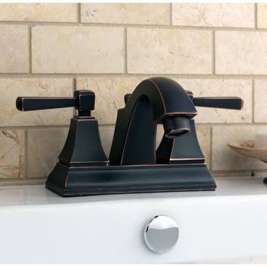 Oil-Rubbed Bronze Centerset Bathroom Faucet G1803