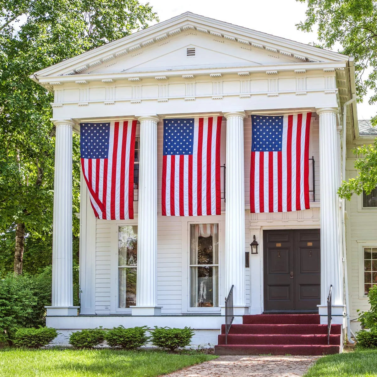 10x15 FT Nylon American Flag with Embroidered Stars D2807