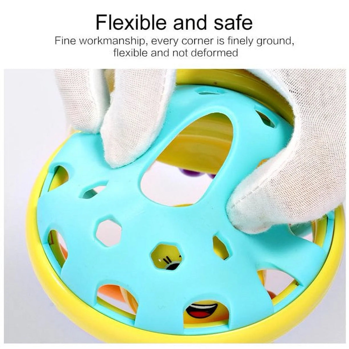 Sensory Teether Toy Silicone Rattle Ball M629415