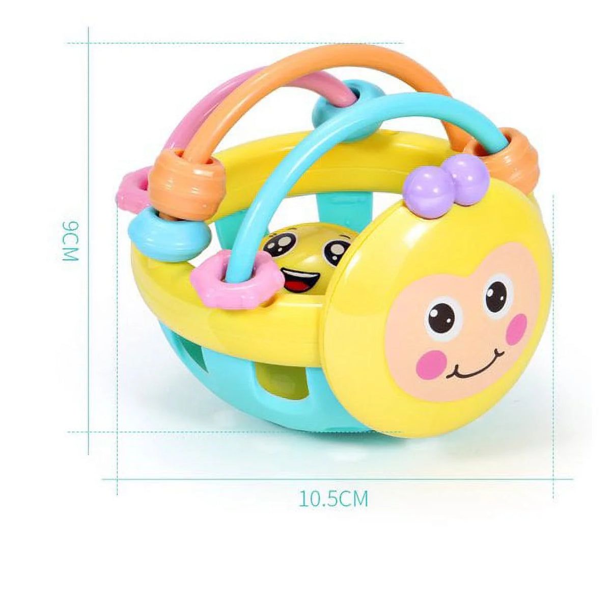 Sensory Teether Toy Silicone Rattle Ball M629415