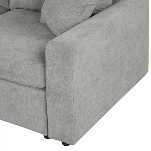 Corduroy U Shaped Convertible Sectional Sofa with Storage B9725