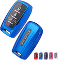Red TPU Folding Car Key Fob Cover Case for Dodge Ram 1500 W572