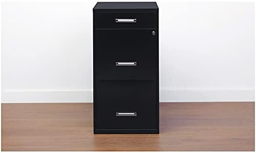 Black 3 Metal Organizer Pencil Drawer Vertical File Cabinet O1940