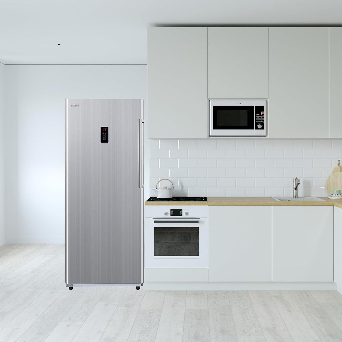 28in Wide Stainless Upright Freezer E70443