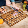 Teak Charcuterie Board, Handmade, 16x12x1 B195227