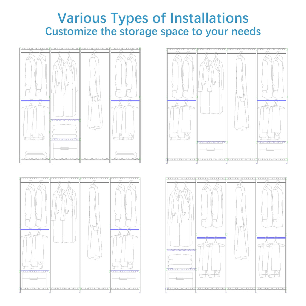 Heavy Duty Black Garment Rack N93389