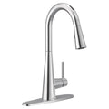 Chrome One-Handle Pulldown Kitchen Faucet D66137