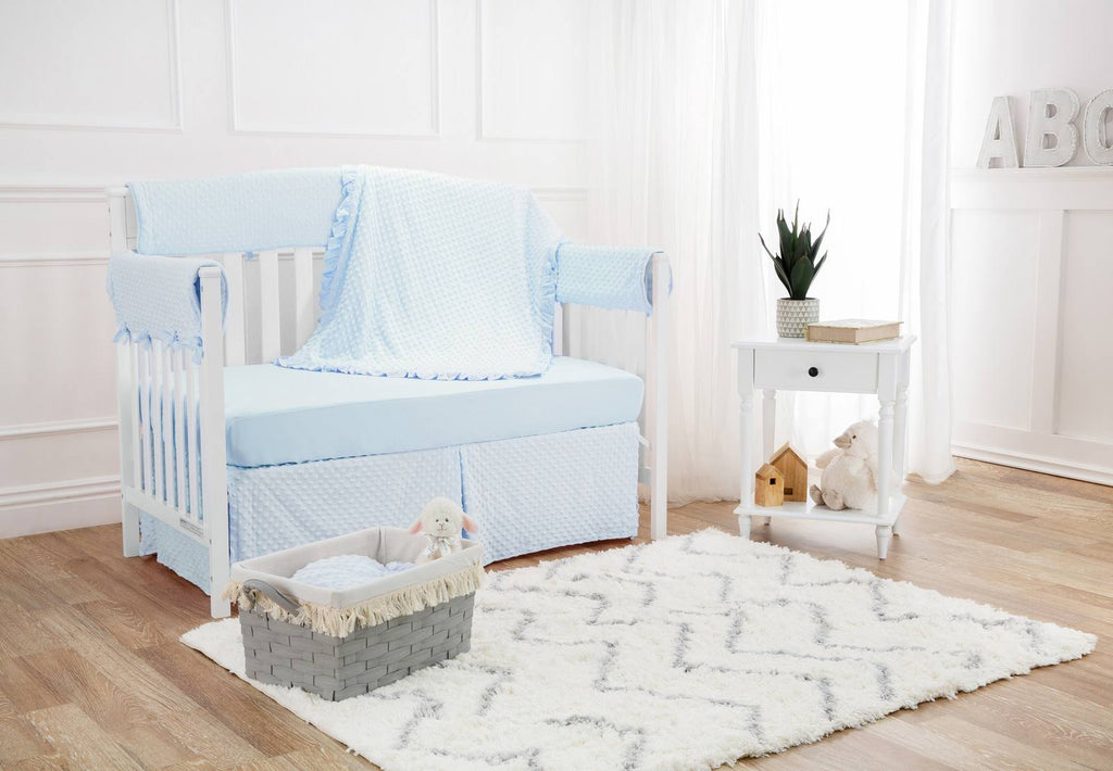 6 Piece Blue Crib Bedding Set A878200