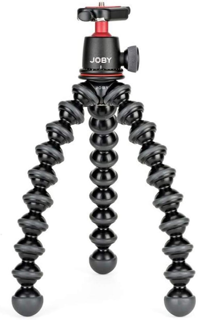 Compact Flexible Tripod 1K Stand with Locking Phone Mount, Black, Pack of 2 M5324