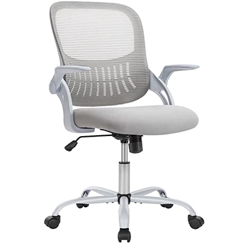 Ergonomic Mid-Back Swivel Desk Chair with Wheels Q37082