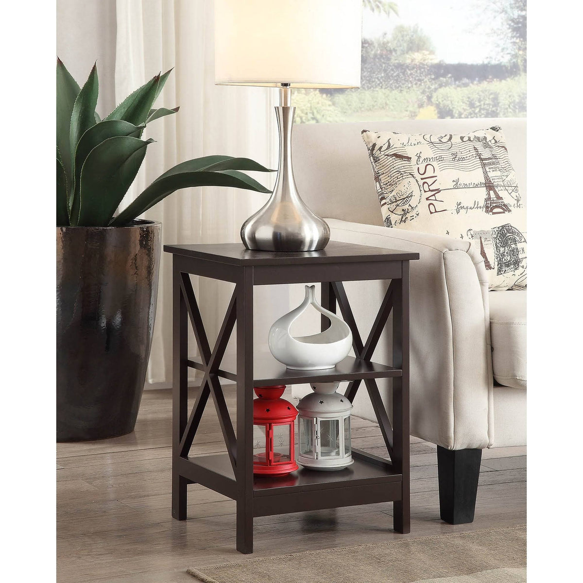 Cobalt Blue X-Base End Table S22281