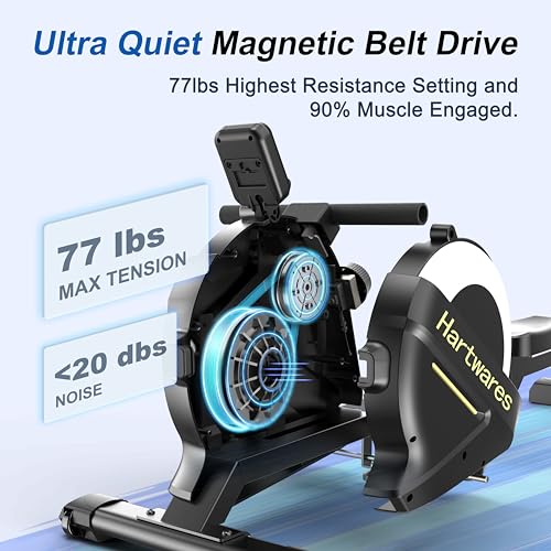 Magnetic Rowing Machine with 16 Levels Quiet Resistance X599757