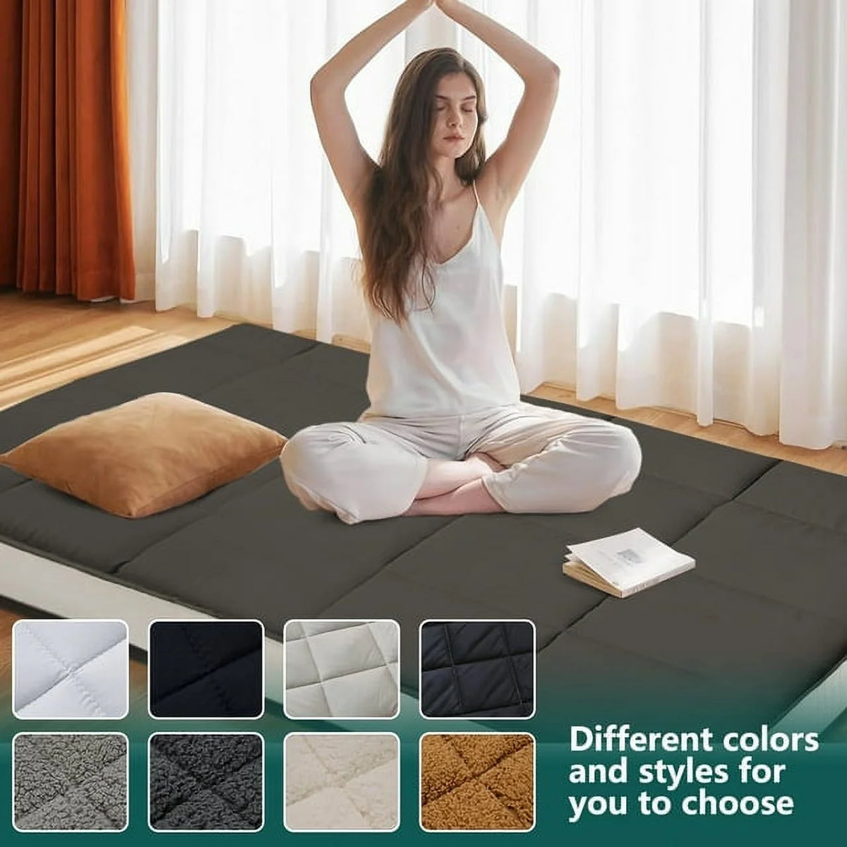 Japanese Floor Mattress with Storage Bag O873061