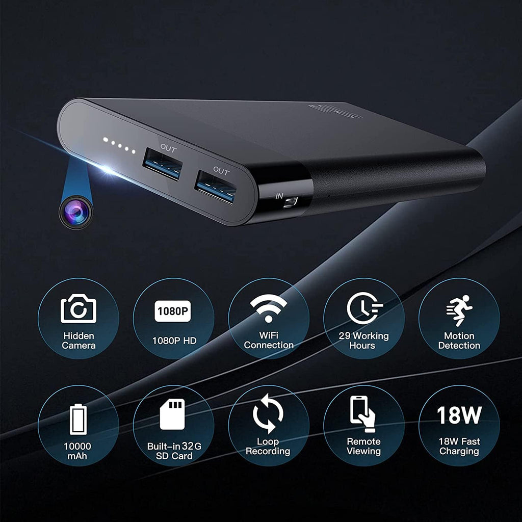 10000mAh Power Bank with Smart WiFi Camera S71015