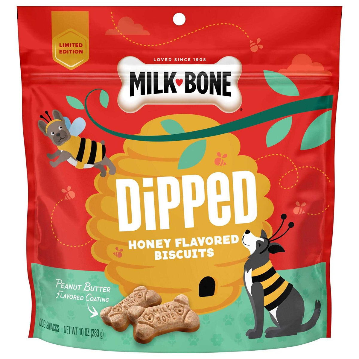 Honey & Peanut Butter Flavored Biscuits Dog Treats X488644