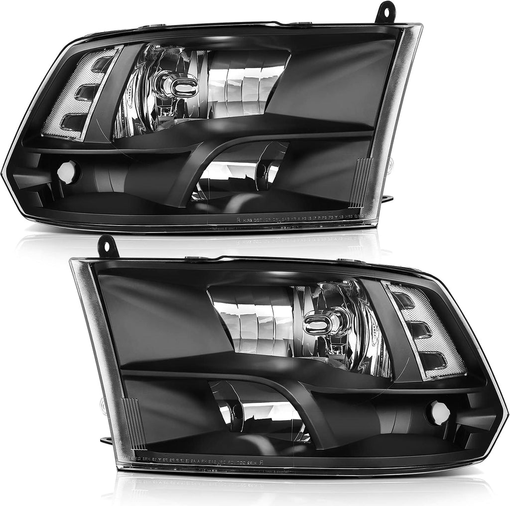 Chrome Housing Clear Reflector Clear Lens Headlight Assembly O990230